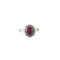 Bague 54 Bague style Marguerite Rubis Diamants 58 Facettes