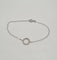 Bracelet Bracelet or blanc serti de diamants naturels 58 Facettes