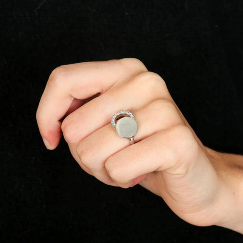 Bague 47 Bague Double cercle Diamants 58 Facettes FM106
