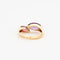 Bague 55 Bague Toi et Moi en or jaune 18k et améthyste, tourmaline 58 Facettes AB53