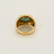 Bague 54 Bague dôme en or jaune et émeraude 58 Facettes TAR1358