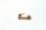Bague 53 Bague moderniste en or jaune 18k et diamants 58 Facettes