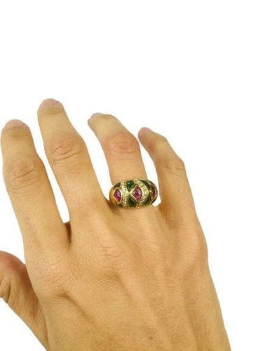 Bague 51 Bague Or Tourmaline Diamants 58 Facettes 204000000724