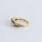 Bague 51 Bague style jarretière 5 Diamants 58 Facettes FM124