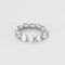 Bague 51 Bague souple sertie de diamants en or gris 18k 58 Facettes JRW0025-51