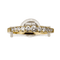 Bague 61.5 Bague demi-alliance en or jaune 18 carats avec diamants 58 Facettes 2506