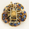 Broche Rare et Elegante Broche Eglantine en or , diamants et saphirs 58 Facettes CAN1616