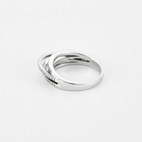 Bague 58 MESSIKA - Gatsby Meli Melo - Bague en Or blanc 18k 58 Facettes B250322