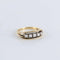 Bague 51 Bague style jarretière 5 Diamants 58 Facettes FM124