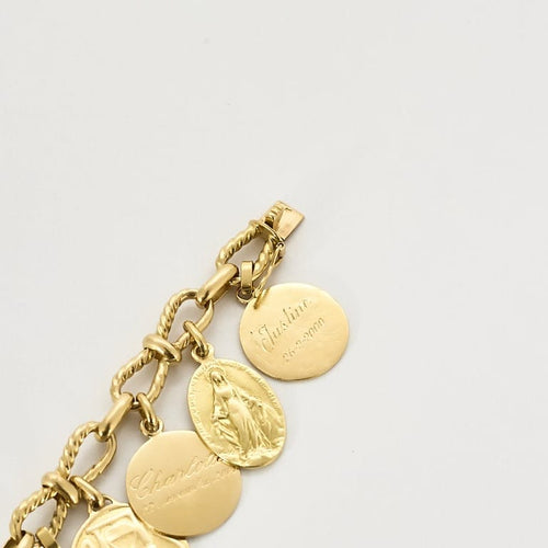 Bracelet Bracelet en or jaune à pampilles 58 Facettes DIE1449