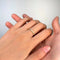 Bague 54 Demi-Alliance - Or jaune & Diamants 58 Facettes 250419R