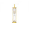 Pendentif Pendentif sablier en or jaune 750‰, verre et sable blanc 58 Facettes 250129R