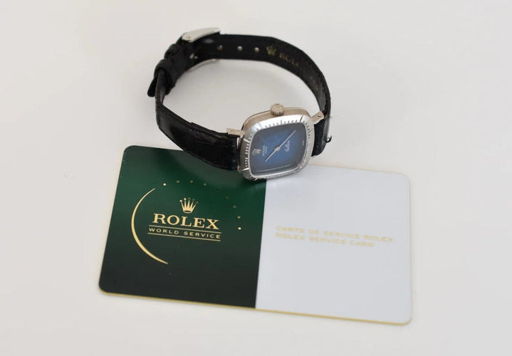 Montre ROLEX - Montre femme Cellini, réf. 4082/9, or blanc 18 carats, Circa 1970 58 Facettes RO-100