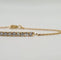 Bracelet Bracelet or jaune 18 carats serti d’une barrette de diamants 58 Facettes