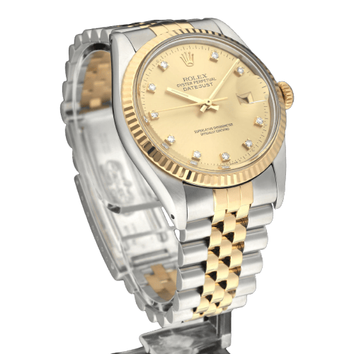 Montre Rolex Datejust - Montre automatique réf. 16013G 36 mm (1987) avec boîte et papiers 58 Facettes ROL/DJ1/1327