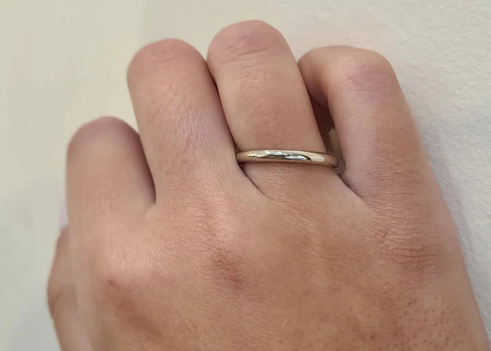 Bague 50 Bague en platine et or blanc 18 carats 58 Facettes