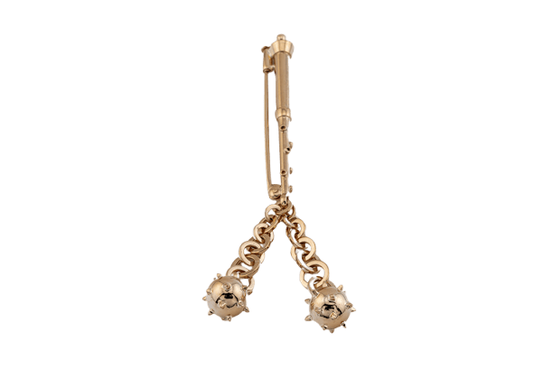 Broche Oro Giallo Broche vintage en or jaune 18 ct 58 Facettes SPL101