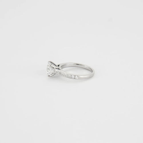 Bague 47 Bague or blanc  diamants 1.23ct 58 Facettes
