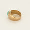 Bague 50 Bague chevalière en or jaune et turquoise 58 Facettes RAM3379