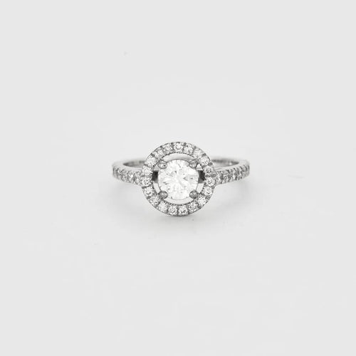 Bague 52 Bague Or blanc Diamants 58 Facettes