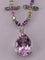 Collier Collier Diamant Kunzite et Saphirs Pastel 58 Facettes 2942