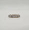Bague 49 Alliance or blanc sertie de diamants naturels 58 Facettes