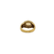 Bague 54.5 Bague bombée or jaune 18 carats sertie d’une citrine et diamants 58 Facettes