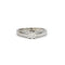 Bague 53 Solitaire or blanc diamant 0,37 carat 58 Facettes 170112R