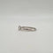Bague 49 Solitaire or blanc serti d'un diamant 58 Facettes