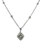 Collier Art déco - Collier en or blanc 585 et platine serti de diamants 58 Facettes 2637