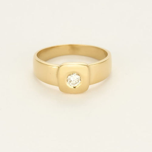 Bague 54 Bague en Or jaune 18k 58 Facettes COMP1256