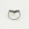 Bague 49.5 Bague aigrette en or blanc, émeraudes et diamants 58 Facettes ALB1856X3