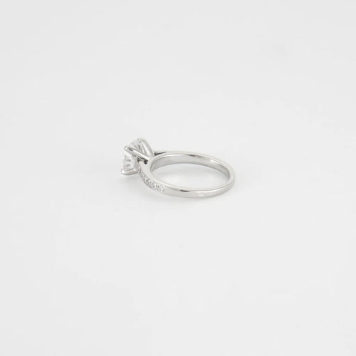 Bague 47 Bague or blanc  diamants 1.23ct 58 Facettes