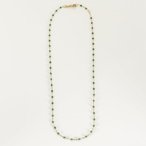 Collier GIGI Clozeau - Classique Gigi - Collier en or jaune et résine verte 58 Facettes BIA1306