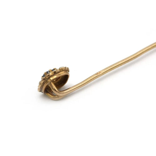Broche Epingle À Cravate - Or, Perles et Saphir 58 Facettes 250296R