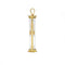 Pendentif Pendentif sablier en or jaune 750‰, verre et sable blanc 58 Facettes 250129R