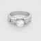 Bague 49.5 Bague Solitaire en or blanc et diamants 58 Facettes B250689