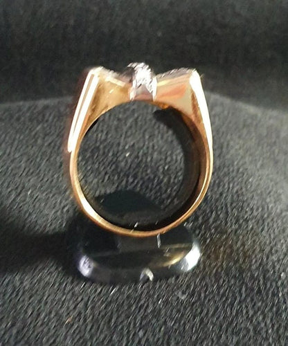 Bague 60 Bague papillon en or jaune et diamants, époque 1945-1947 58 Facettes C 1052