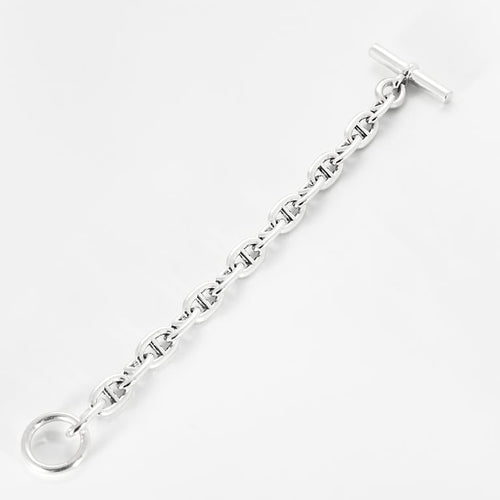 Bracelet Hermès - Bracelet Chaîne d'Ancre en argent. Moyen Modèle. 58 Facettes 58FC30-1