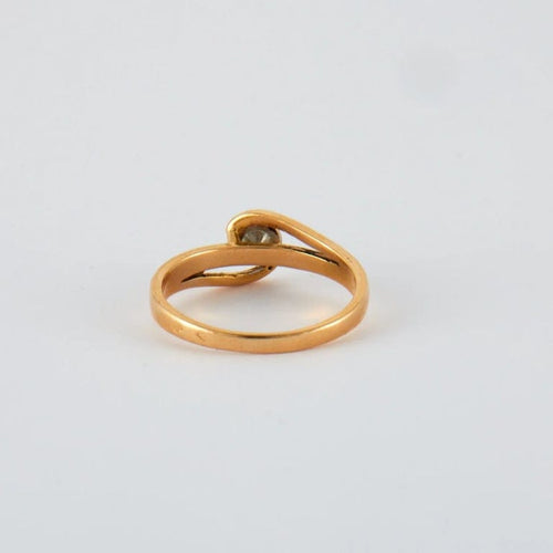 Bague 55 Bague Or jaune Diamants 58 Facettes
