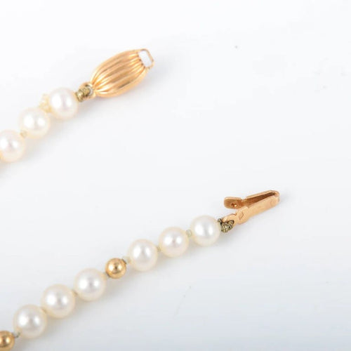 Collier Collier perles et boules or jaune 58 Facettes 2522