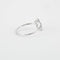 Bague 54 Bague Fleur Or blanc Diamants 58 Facettes