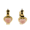 Boucles d'oreilles Creoles - Boucles d’oreilles en or jaune 18 carats avec corail 58 Facettes 2515