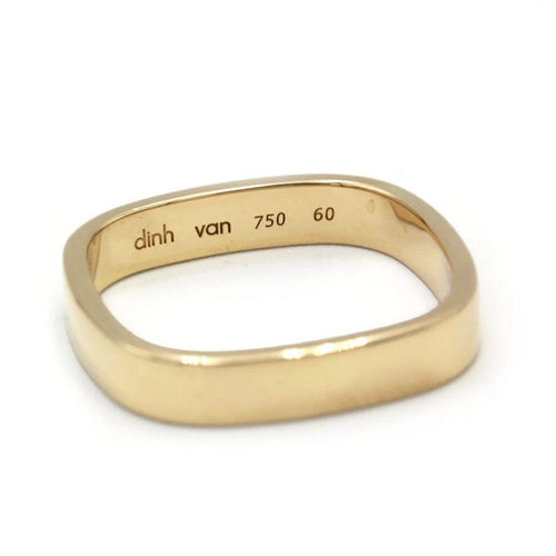 Bague 60 Alliance La Carrée Or jaune - DINH VAN 58 Facettes 250045SP