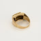 Bague 51.5 Bague chevalière en or rose et platine, diamants 58 Facettes CHAR6098