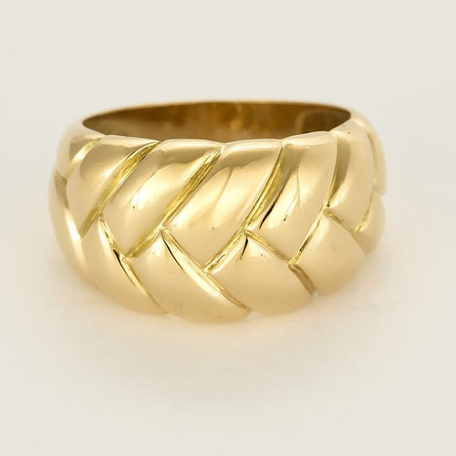 Bague 55 Bague en Or jaune tressé 58 Facettes SENS2452X4