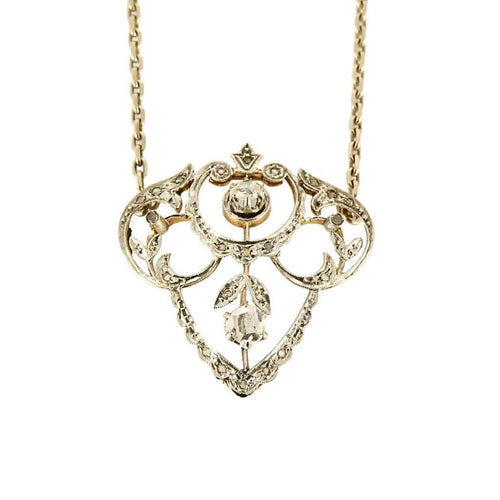 Collier Collier en Or jaune & blanc 18k 58 Facettes ARL0825