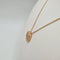 Collier Collier or rose, cercle en diamants 58 Facettes