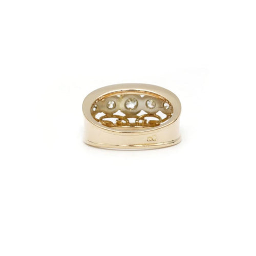 Bague 52 Bague en Or jaune, Platine & diamants 58 Facettes 230147R