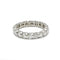 Bague 51 Alliance or blanc diamants 58 Facettes 240384R